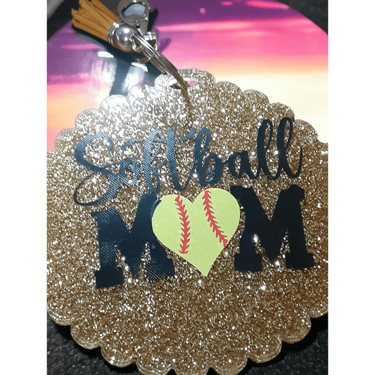 Mom Baseball/Softball Bag Tags