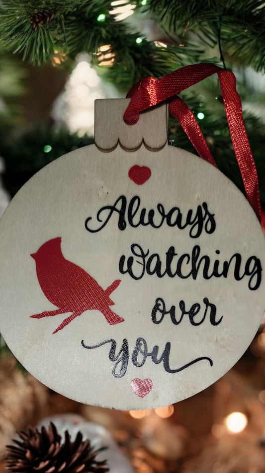 Cardinal Vinyl Ornaments