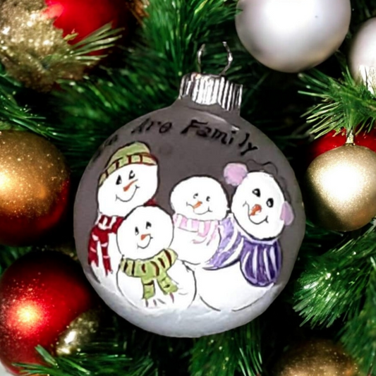 Handpainted Snowmen Ornaments