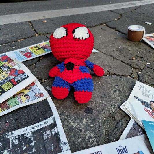Crocheted Spiderman Plushie