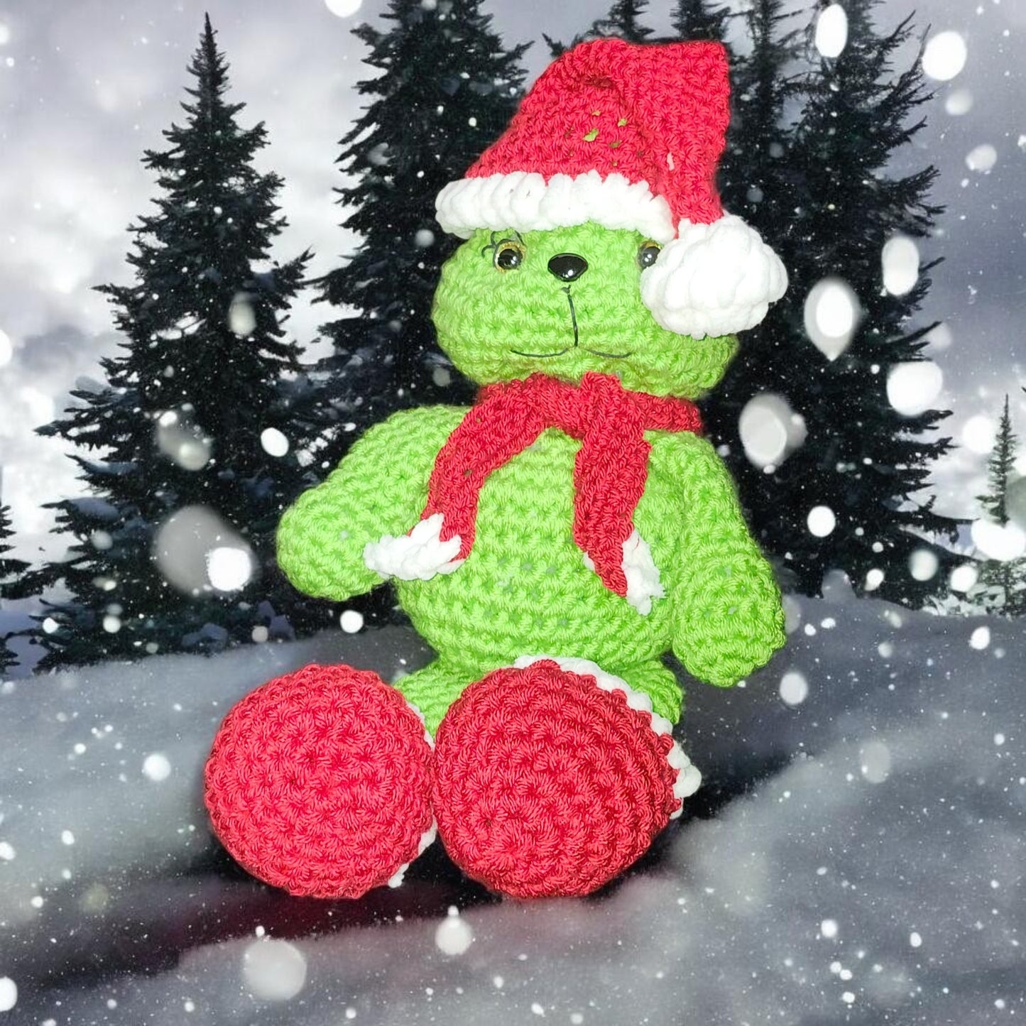 Crochet Grinch Plushie | Christmas Character Plush | Holiday Decor | Handmade Gift | Cozy Keepsake