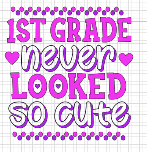 Girl 1st Grade Back to School Shirts