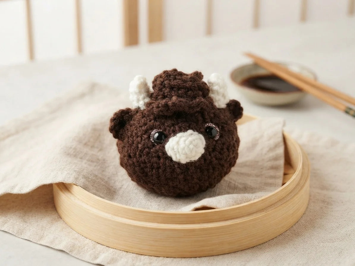Crochet Animal Dumpling Plushies | Handmade Kawaii Animal Gifts