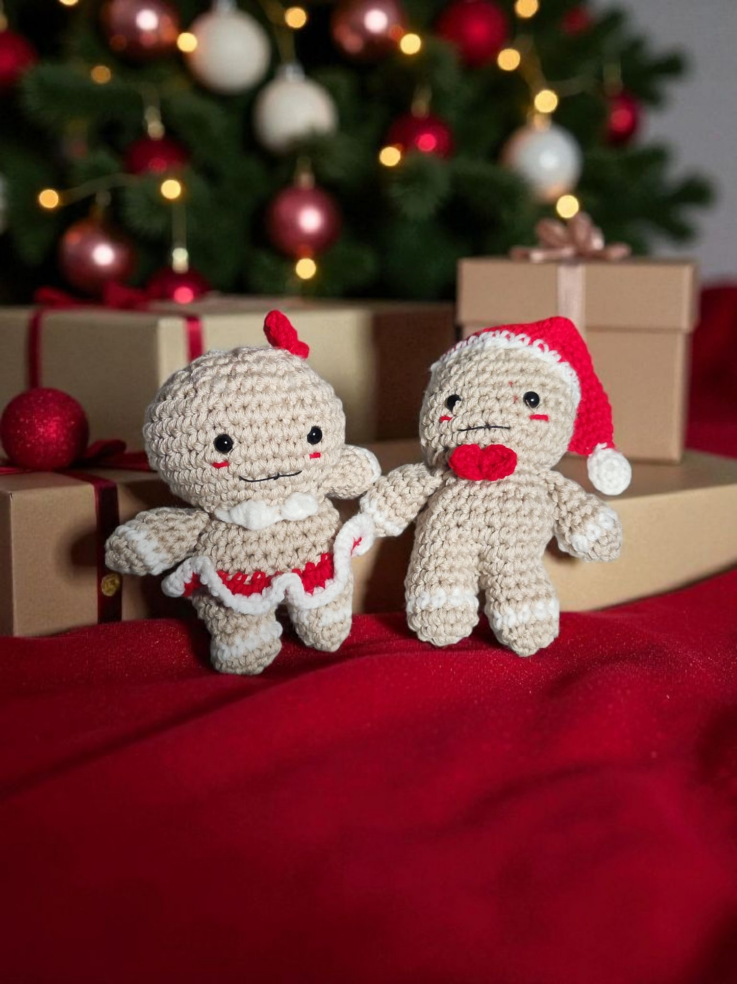 Small Crochet Gingerbread Boy/Girl Plushie