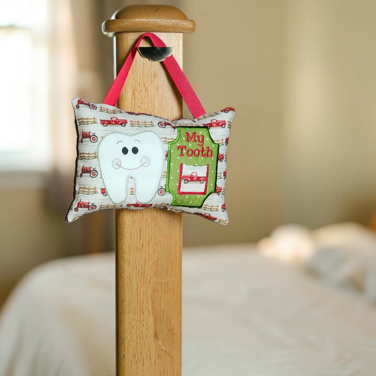 Boy Tooth Fairy Pillow | Tooth Holder Pocket | Kids Lost Tooth Gift