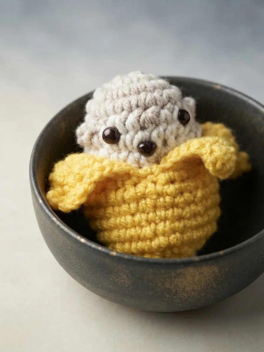 Crochet Monkey in a Banana Plush