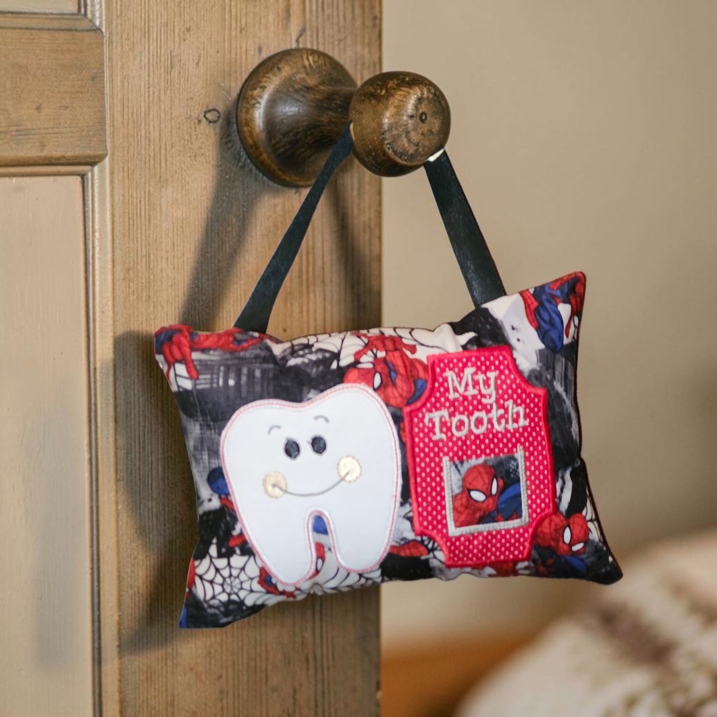 Boy Tooth Fairy Pillow | Tooth Holder Pocket | Kids Lost Tooth Gift