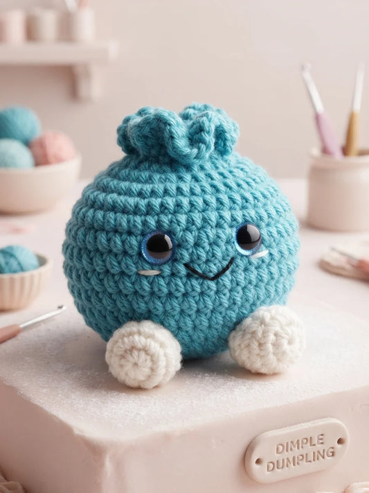 Crochet Dimples the Dumpling Plushie | Misfit Creations