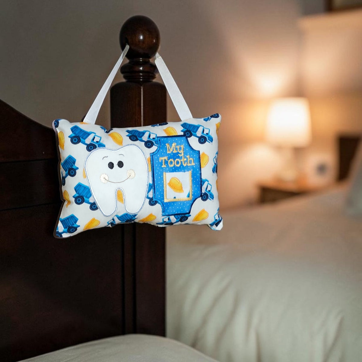 Boy Tooth Fairy Pillow | Tooth Holder Pocket | Kids Lost Tooth Gift
