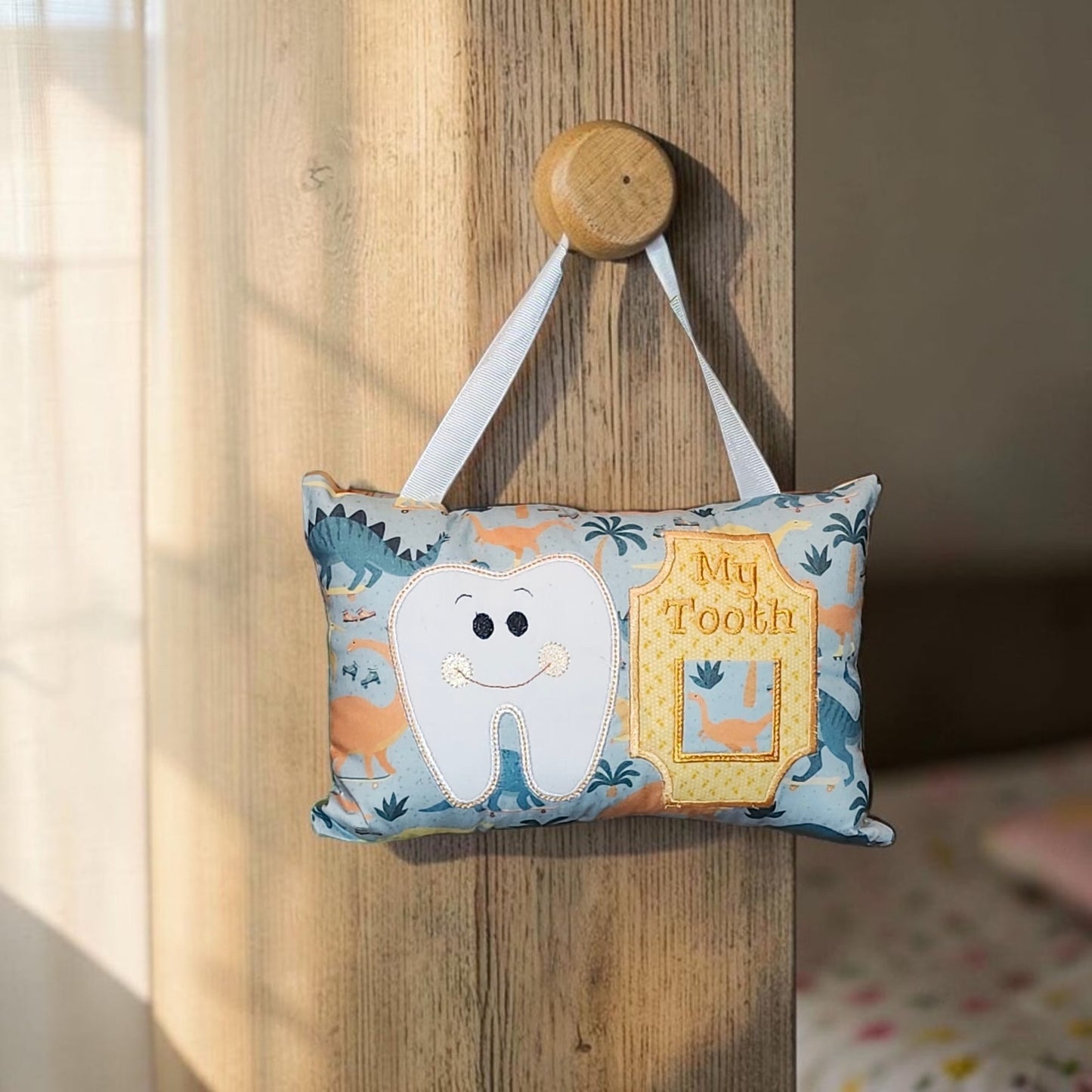 Boy Tooth Fairy Pillow | Tooth Holder Pocket | Kids Lost Tooth Gift