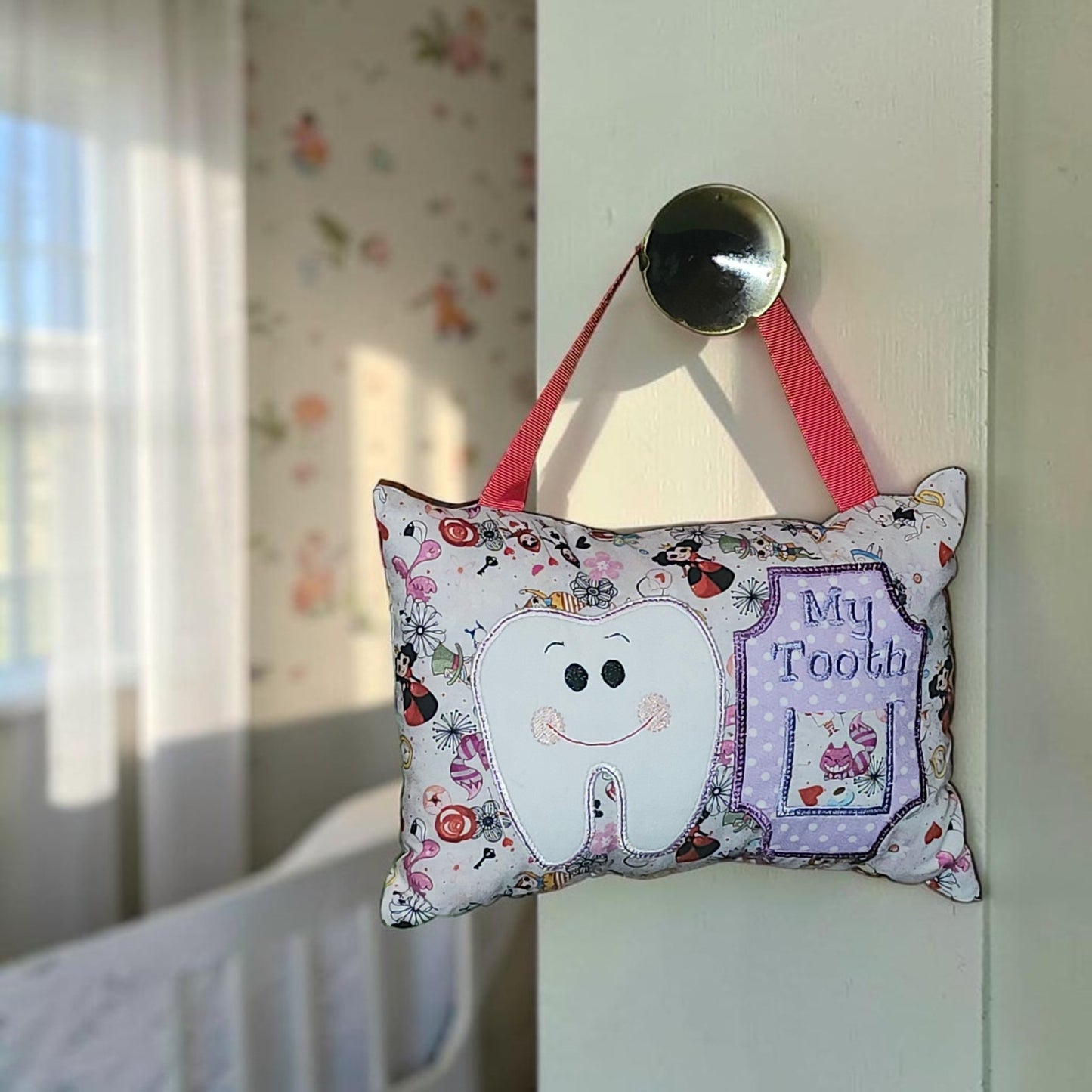 Girl Tooth Fairy Pillow | Tooth Holder Pocket | Kids Lost Tooth Gift