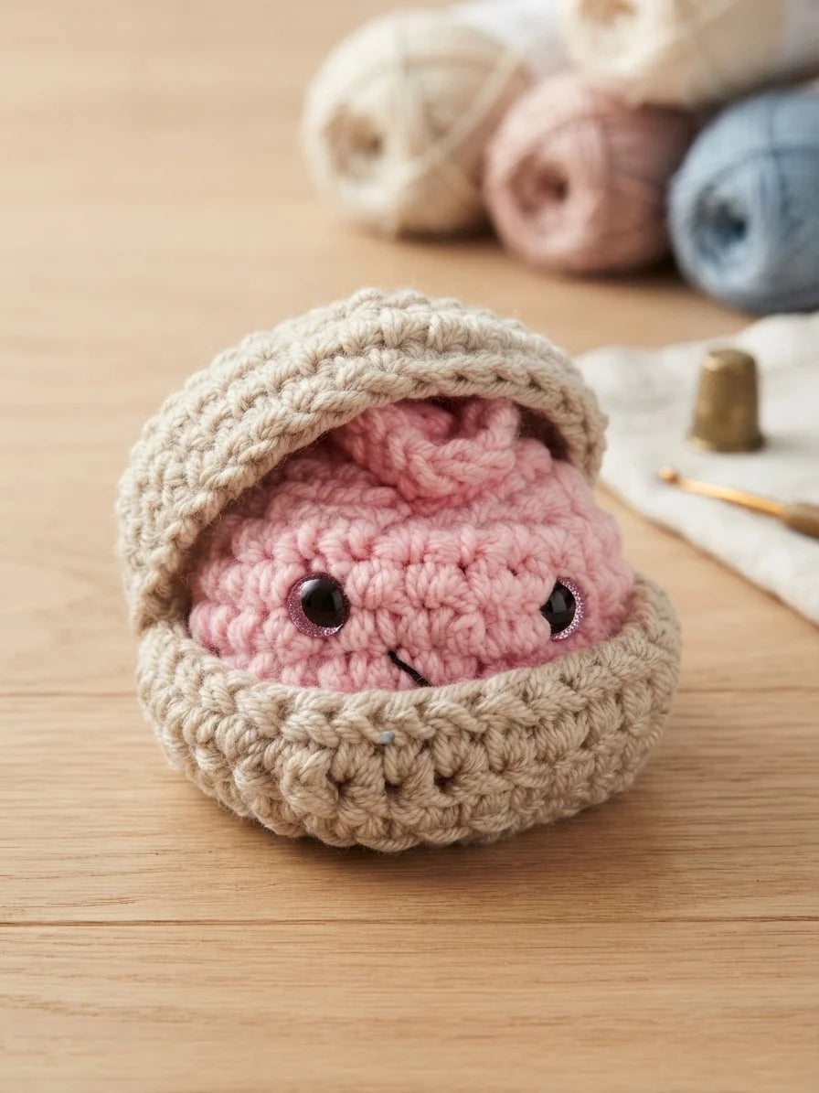 Crochet Dumpling in Steamer Basket | Handmade Amigurumi Food Plushie | Cute Kawaii Gift