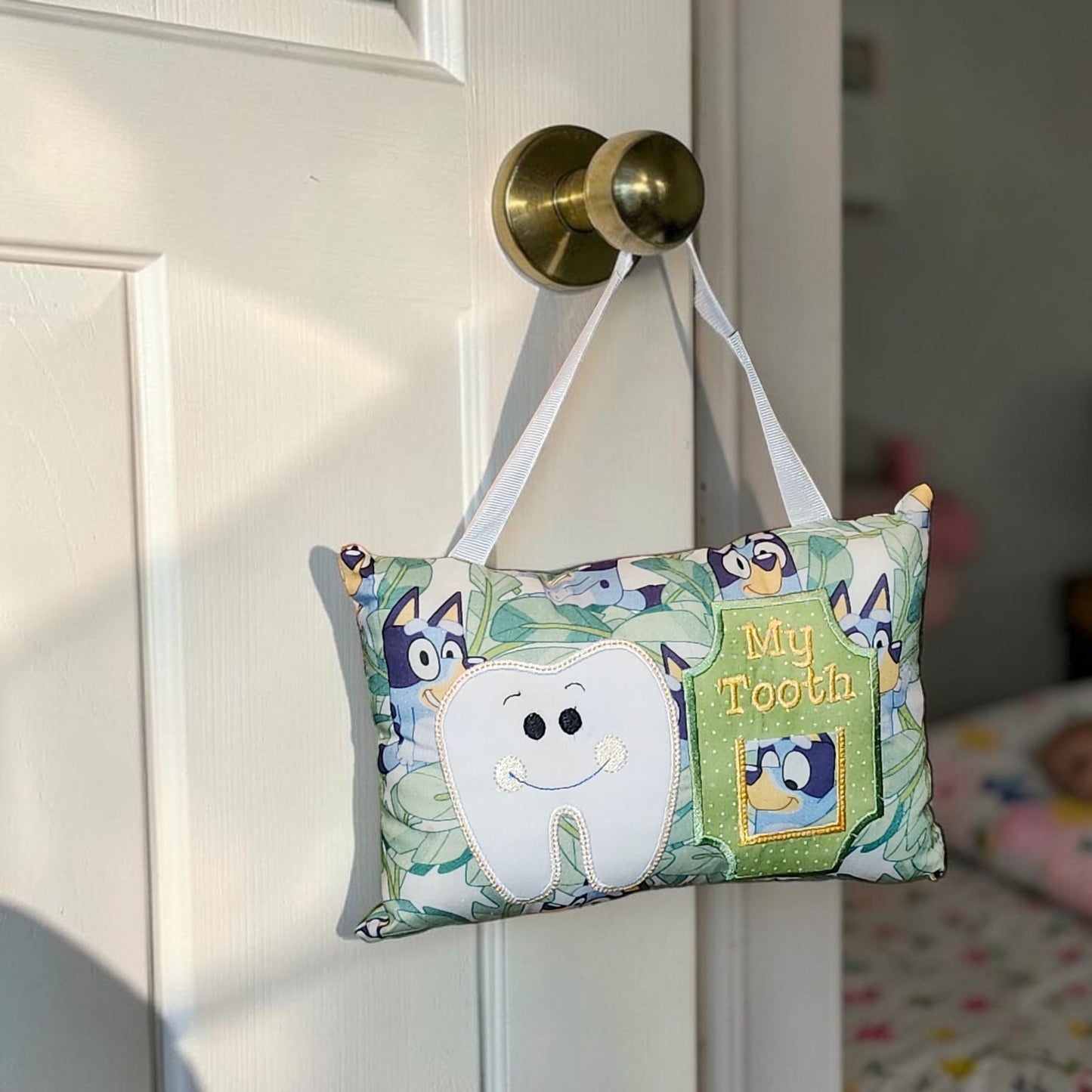 Boy Tooth Fairy Pillow | Tooth Holder Pocket | Kids Lost Tooth Gift