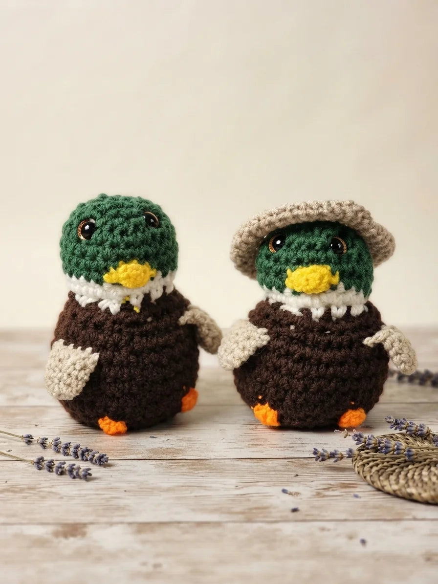 Crochet Mallard Plushie | Duck Plush | Farm Animal | Handmade Gift