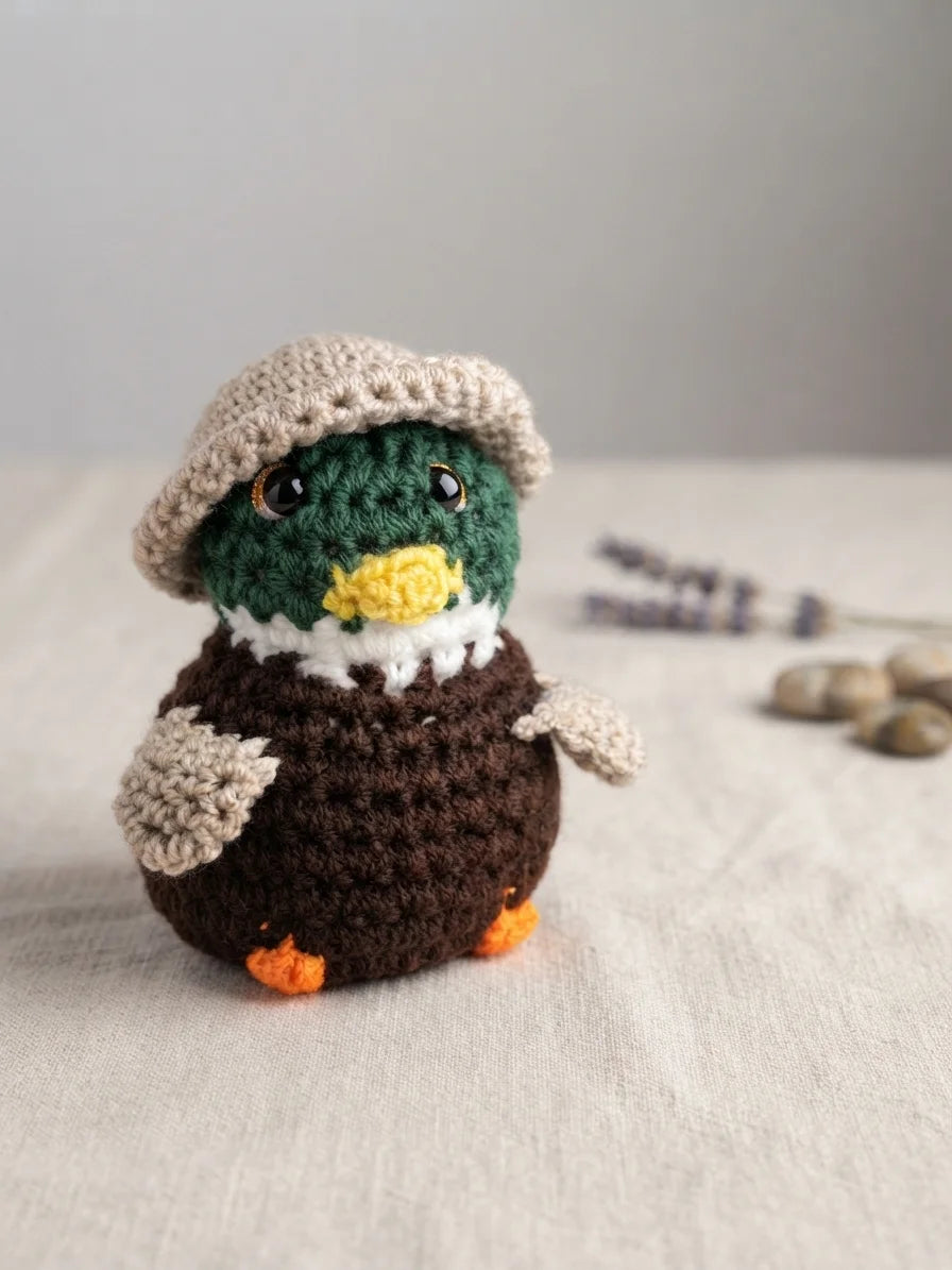 Crochet Mallard Plushie | Duck Plush | Farm Animal | Handmade Gift